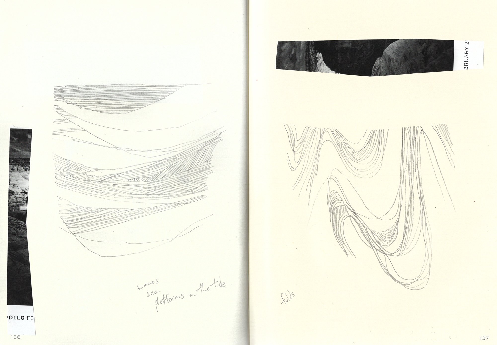 Geology drawings from Ansel Adams pics